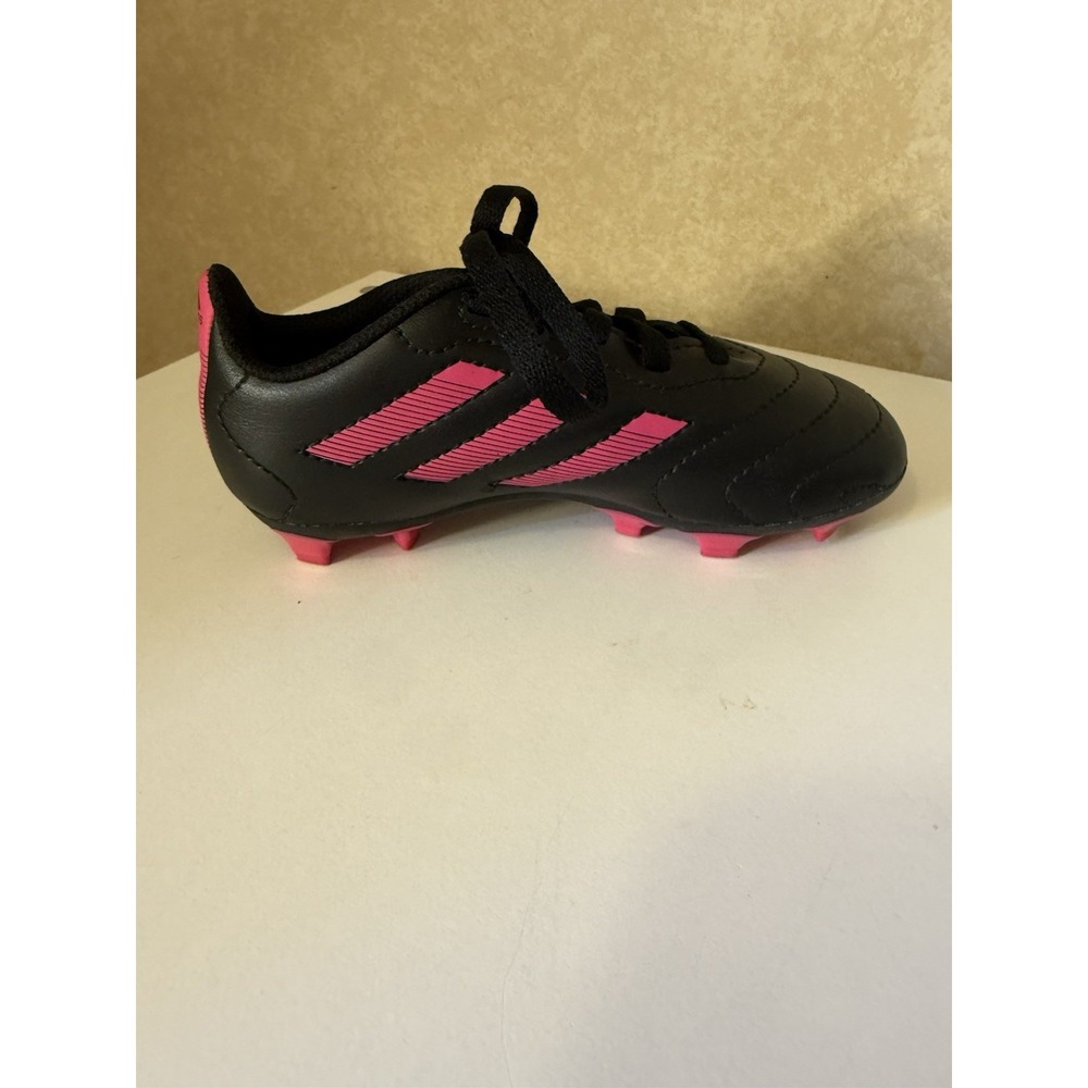 adidas Youth Soccer Cleats Black Pink 10K US Size Soccer Footwear for Youth - Picture 6 of 8